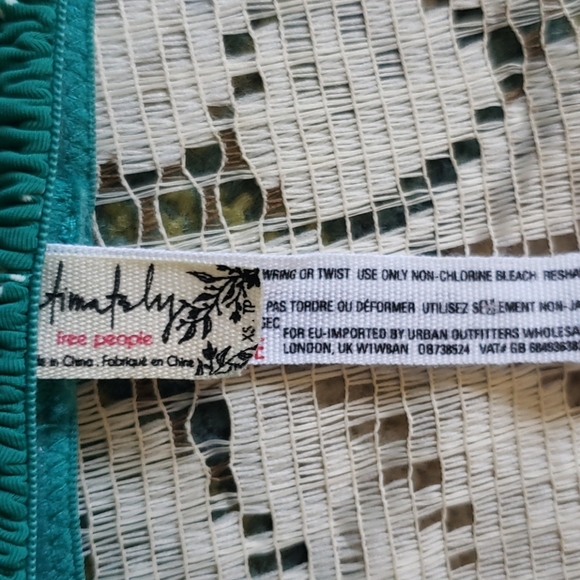 Free people intimately smoked nwt green corset bra size XS - Picture 3 of 4